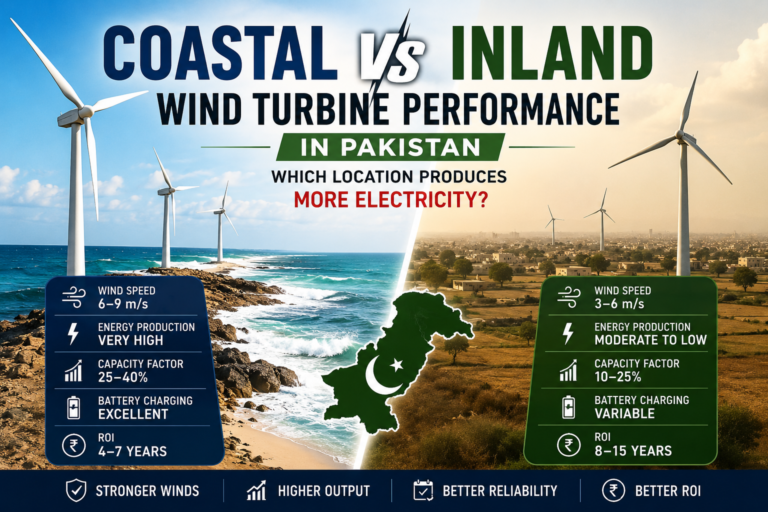 Coastal Vs Inland Wind turbine Performance