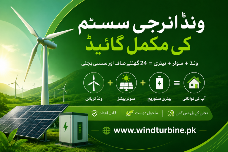 Complere guide on wind turbine in pakistan