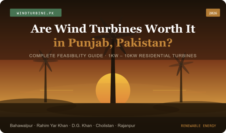 Can wind turbine work in punjab, 1kw to 10 kw