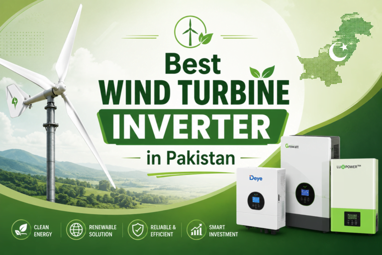 Best Wind Turbine Inverter in Pakistan featuring hybrid inverters for home and commercial wind energy systems