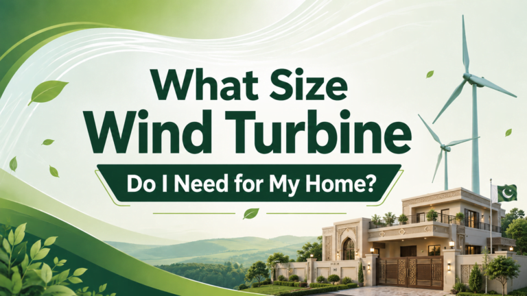 What size wind turbine do you need for your home? A guide to choosing the right wind turbine size for residential energy needs.