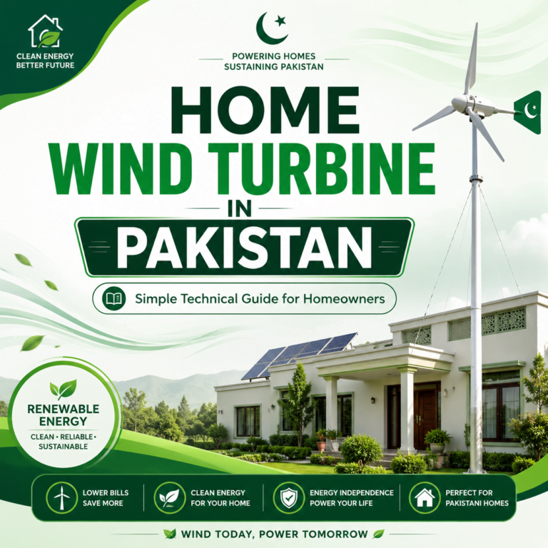 Image showing Wind turbine for home electricity generation in Pakistan